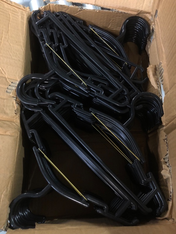 Photo 2 of -/USED/MISSING SOME HANGERS-GoodtoU Baby Hangers for Closet (Black, 100pack) 