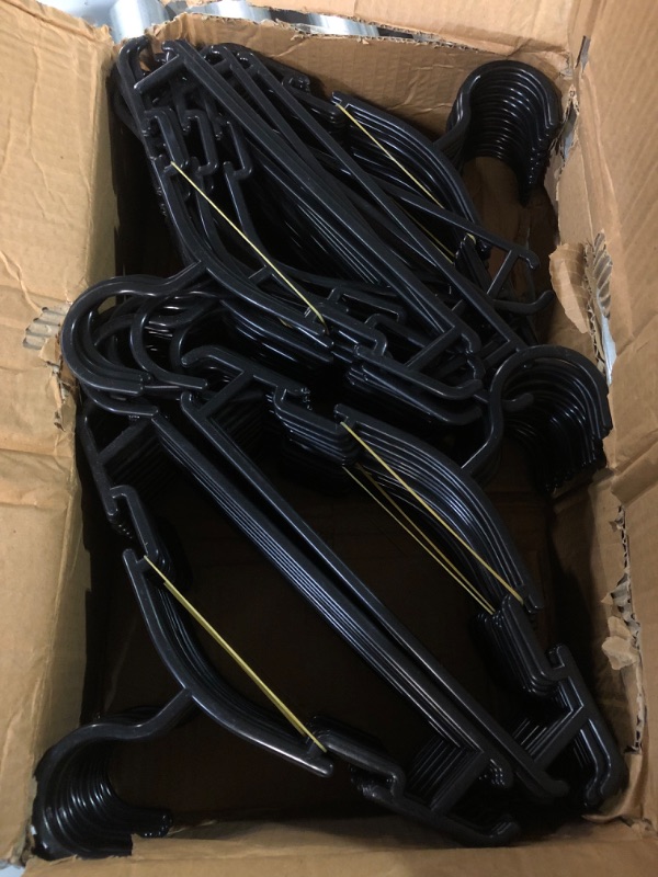 Photo 1 of -/USED/MISSING SOME HANGERS-GoodtoU Baby Hangers for Closet (Black, 100pack) 