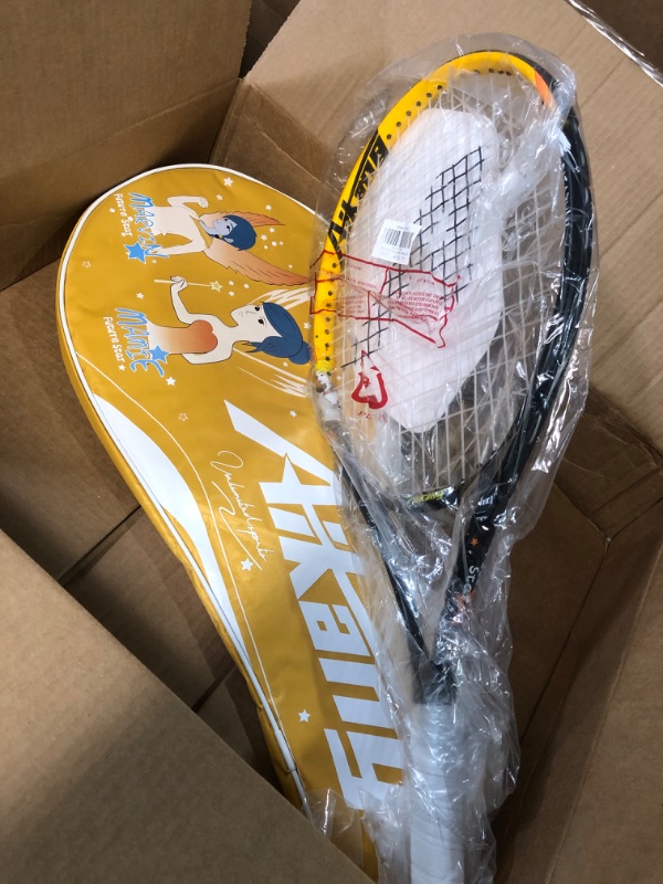 Photo 2 of 19" 23" Kids Junior Tennis Racquet for Kids Toddlers Starter Racket, Boys Girls Tennis Rackets with Racket Cover