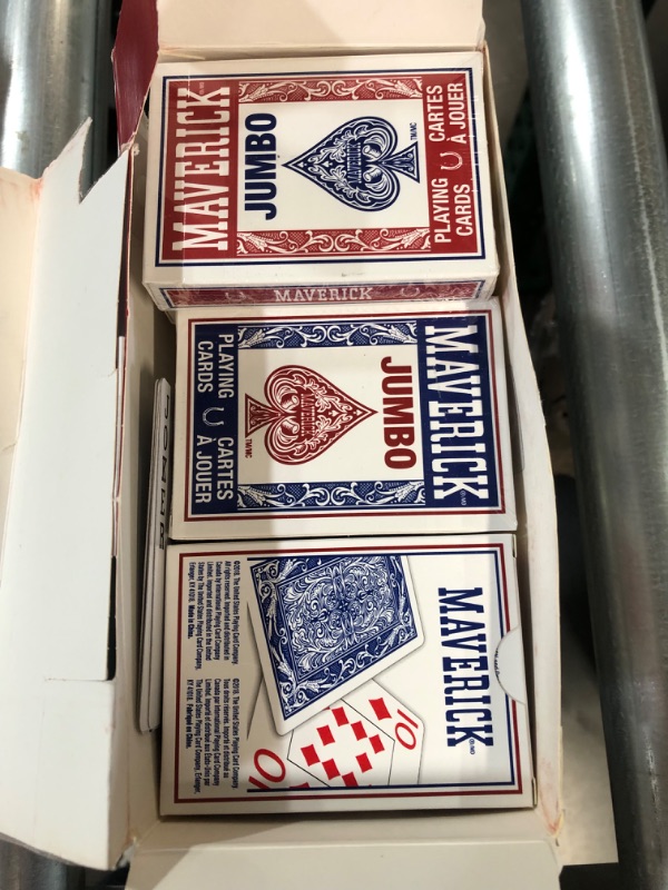 Photo 1 of -MISSING 2 DECKS-Maverick Playing Cards, Jumbo Index, 12 Pack Jumbo Index 12 Pack