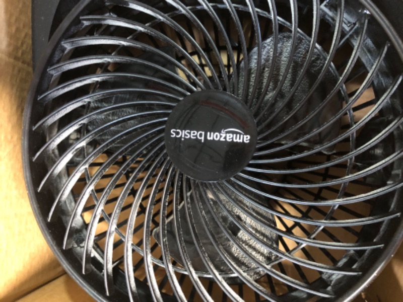 Photo 3 of -USED(SEE PICTURES!!!)-Amazon Basics 3 Speed Small Room Air Circulator Fan, 7-Inch, Black 7-Inch Air Circulator Fan