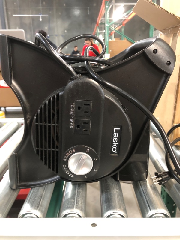 Photo 2 of -USED(see pictures)-Lasko U12104 High Velocity Pro Pivoting Utility Fan for Cooling, Ventilating, Exhausting and Drying at Home, Job Site and Work Shop, Black 12104 12.2 x 9.6 x 12.3 inches