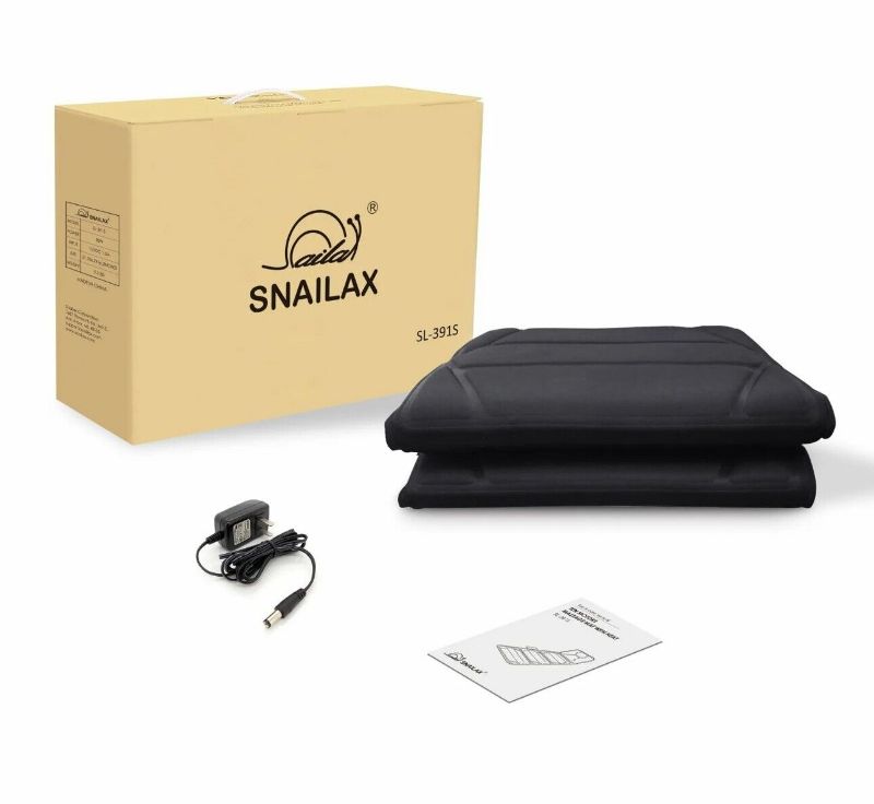Photo 1 of -USED-Snailax Massage Mat with Heat - 10 Motors Vibrating Massage Mattress Pad with 2 Heating Pads for Back