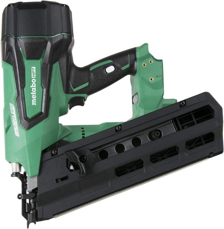 Photo 1 of -USED/COULDN'T TEST FUNCTION-Metabo HPT Cordless Framing Nailer, 18V, Brushless Motor, 2" Up To 3-1/2" Framing Nails, Compact 3.0 Ah Lithium Ion Battery, Lifetime Tool 