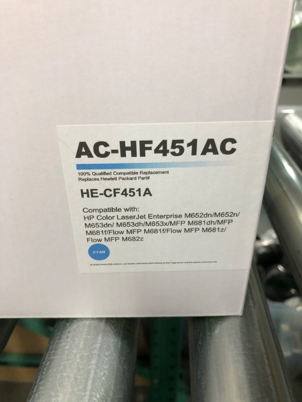 Photo 2 of AC-HF451AC CF451A HP Compatible Toner Cartridge - Cyan