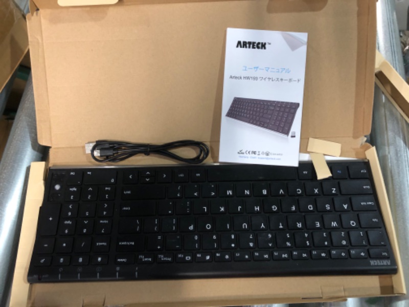 Photo 2 of [USED/DAMAGE] Arteck HW193 USB Wireless Keyboard 