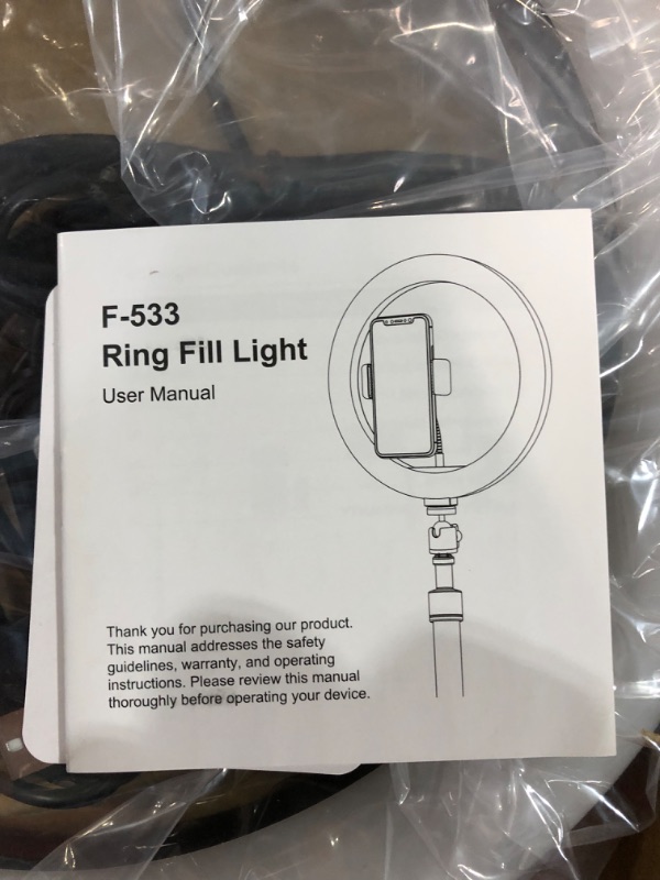 Photo 2 of 10.2 inch Selfie Ring Light with Tripod Stand 