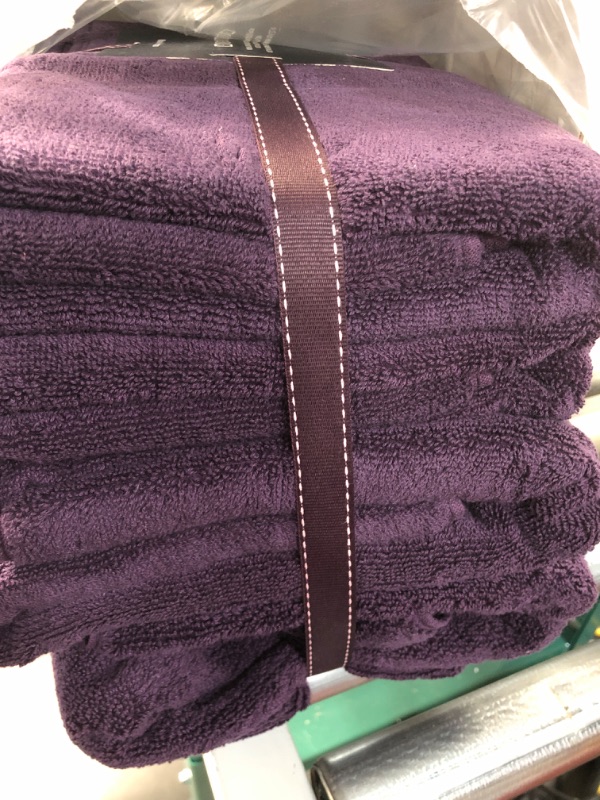 Photo 3 of  Bath Towels for Bathroom -  Bath Towels Set of 6 - Purple 