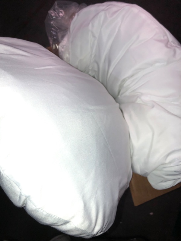 Photo 2 of Contours Soulmate Cooling Moisture Wicking U-Shaped Full Body Pillow and Maternity Support- White