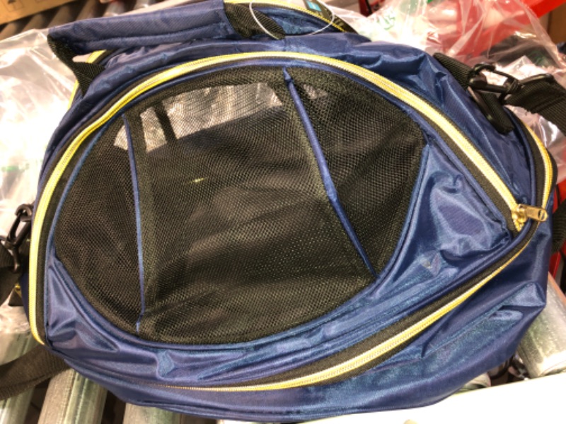 Photo 2 of  Airline Pet Carrier with Dual Zippered Enclosures - One Size Navy