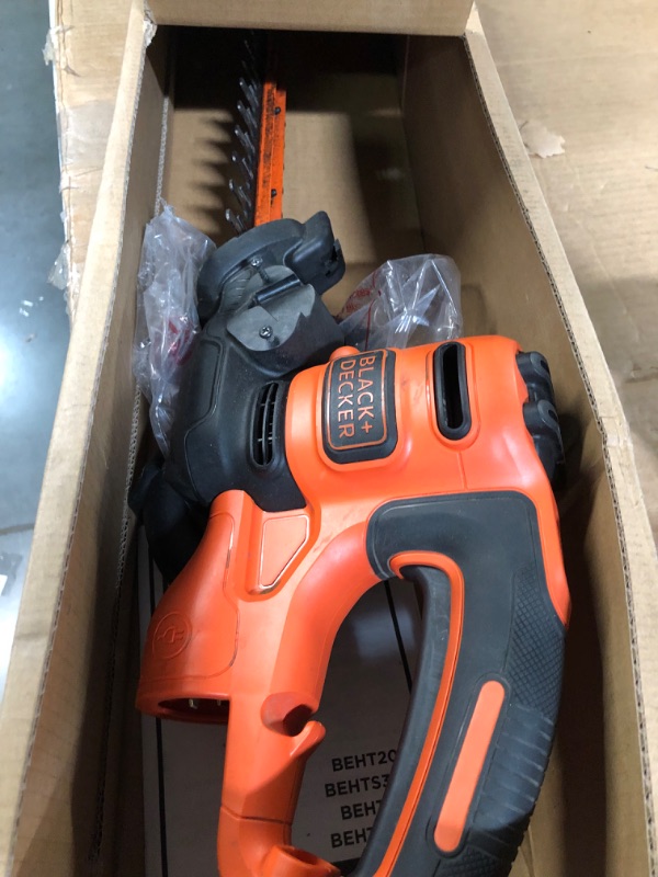 Photo 2 of BLACK+DECKER 20V MAX Cordless Hedge Trimmer, 22 Inch Steel Blade, Reduced Vibration, Battery and Charger Included (LHT2220)