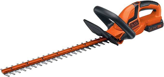 Photo 1 of BLACK+DECKER 20V MAX Cordless Hedge Trimmer, 22 Inch Steel Blade, Reduced Vibration, Battery and Charger Included (LHT2220)