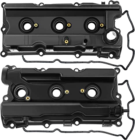 Photo 1 of A-Premium Pair [2] Left Right Engine Valve Covers with Gasket Compatible with Nissan Frontier Pathfinder Xterra NV1500 NV2500 NV3500 2005-2019 V6 4.0L VQ40DE