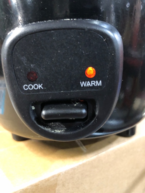 Photo 3 of *used* DASH Mini Rice Cooker Steamer-2 cups-Black