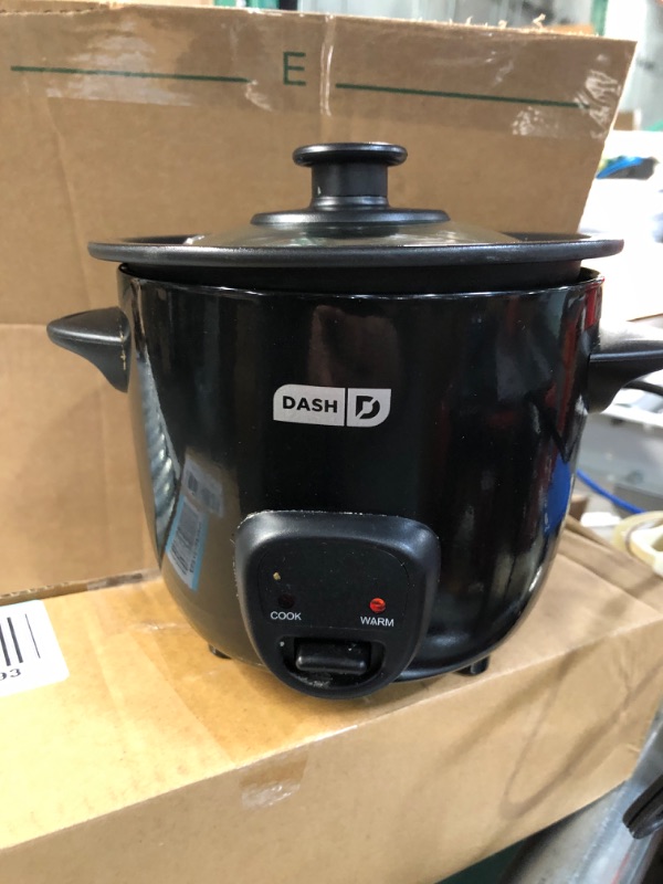 Photo 2 of *used* DASH Mini Rice Cooker Steamer-2 cups-Black