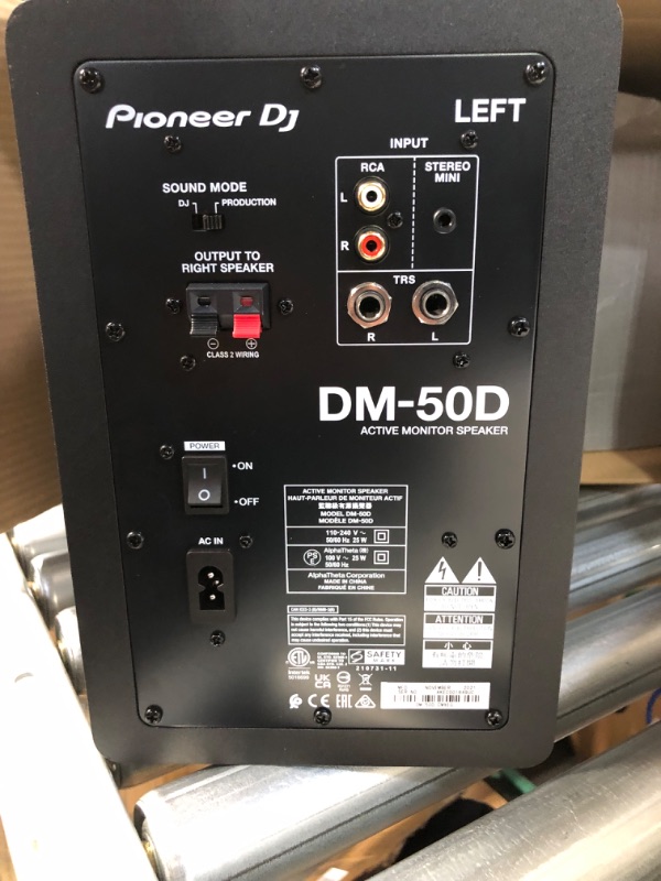 Photo 3 of Pioneer DJ DM-50D 5-inch Active Monitor Speaker - Black & Gator Frameworks 