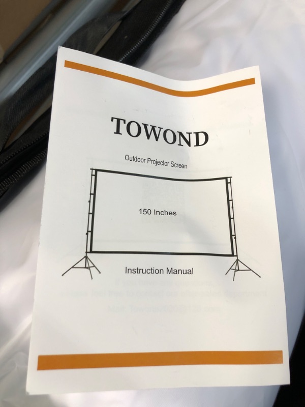 Photo 1 of Projector Screen and Stand- 150in