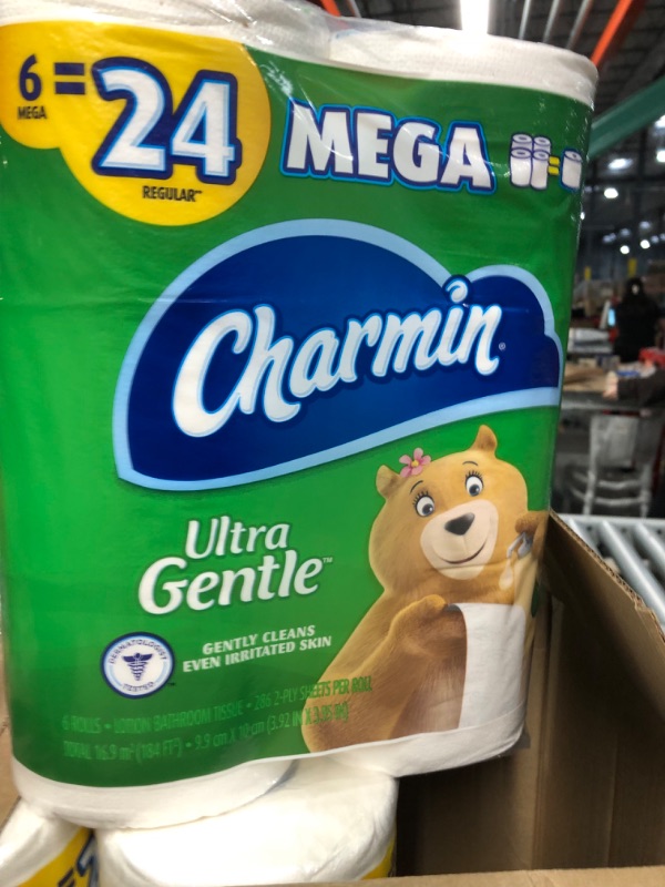 Photo 2 of Charmin Ultra Gentle Toilet Paper, 18 Mega Rolls = 72 Regular Rolls