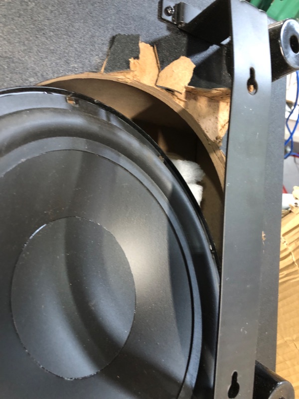 Photo 2 of ** PARTS ONLY ** Monoprice 133830 Ssw-10 Powered Slim 10 Inch Subwoofer - Black | 150 Watt, Low Profile, Powerful Amp, Low Pass, 10 Inch, 