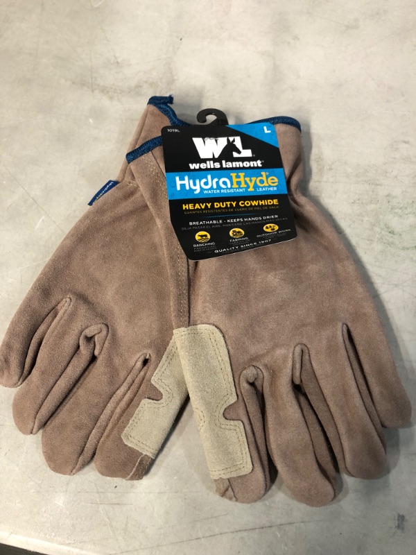 Photo 2 of LARGE Wells Lamont Mens Heavy Duty Leather Ranching Fencer Gloves