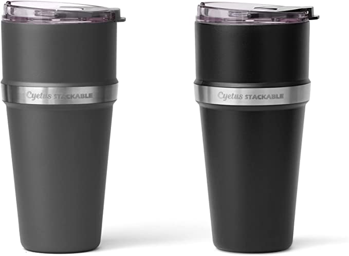 Photo 1 of *new|see notes* Cyetus stackable tumblers 2-pack