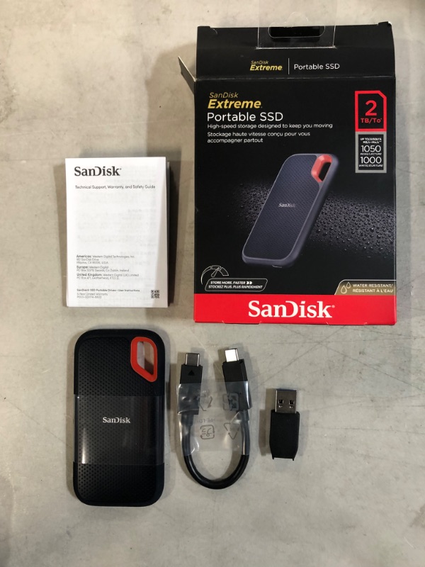 Photo 2 of SanDisk 2TB Extreme Portable SSD