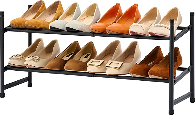 Photo 1 of 2-Tier Stackable Shoe Rack Organizer, Expandable