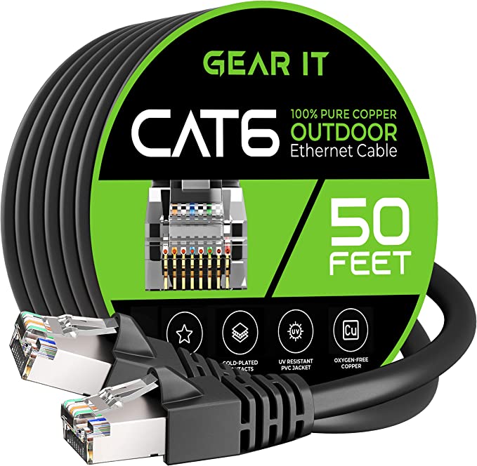 Photo 1 of GearIT outdoor CAT6 cables 550mghz