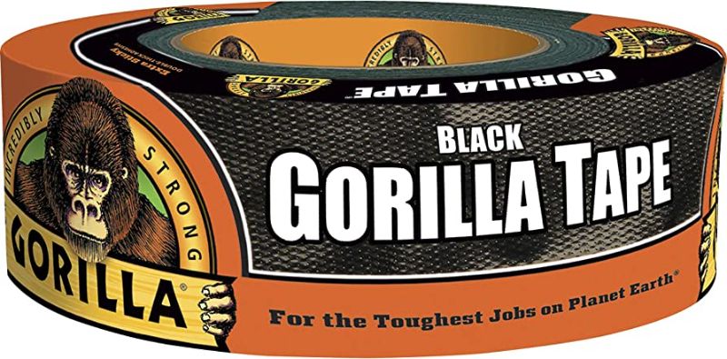 Photo 1 of Gorilla Black Duct Tape, 1.88" x 35 yd, Black, (Pack of 1)