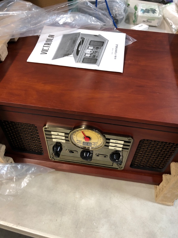 Photo 2 of **SEE NOTES**
Victrola Nostalgic 6-in-1 Bluetooth Record Player & Multimedia Center with Built-in Speaker