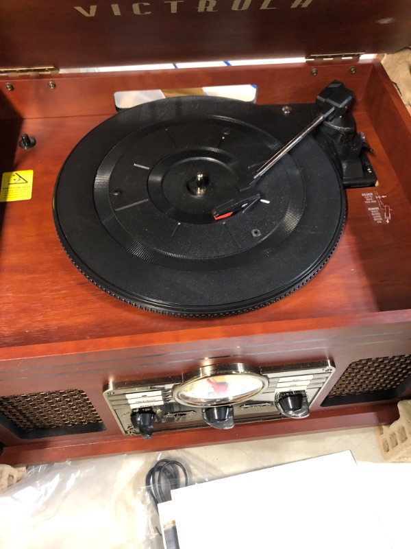 Photo 3 of **SEE NOTES**
Victrola Nostalgic 6-in-1 Bluetooth Record Player & Multimedia Center with Built-in Speaker