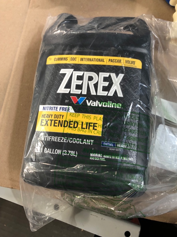 Photo 2 of Zerex HD Nitrite Free Extended Life Concentrate Antifreeze/Coolant 1 GA 1 GA Concentrate Extended Life Nitrite Free