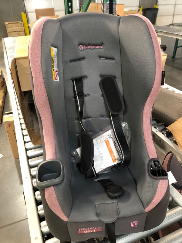 Photo 2 of Baby Trend Trooper 3-in-1 Convertible Car Seat, Cassis Pink