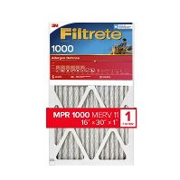 Photo 1 of 108802 16 X 30 X 1 in. Micro Allergen Filtrete Filter, Red - Pack of 3