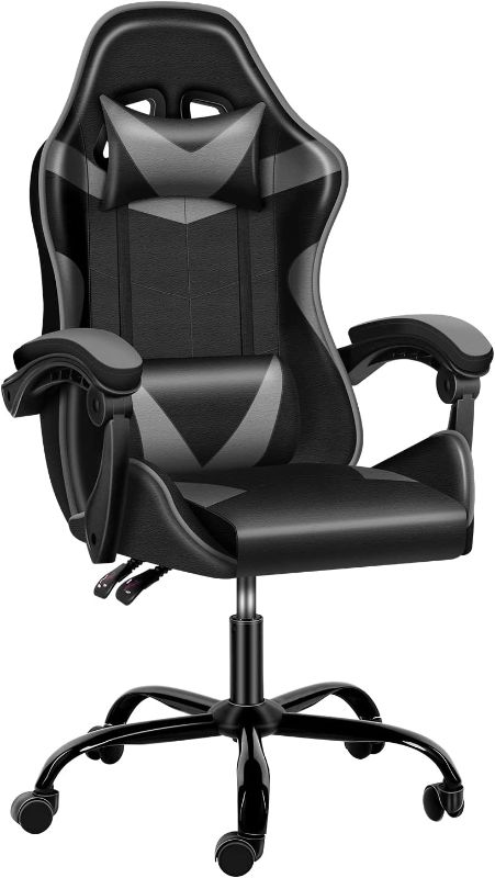 Photo 1 of YSSOA Backrest and Seat Height Adjustable Swivel Recliner Racing Office Computer Ergonomic Video Game Chair
