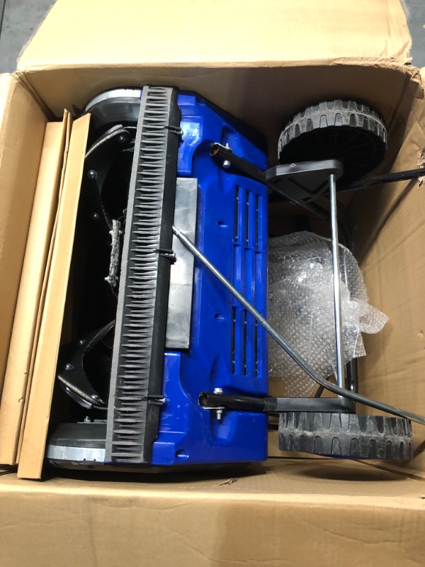 Photo 1 of *Used* Snow Joe SJ627E 22" Electric Snow Thrower with Dual LED Lights - 15-Amp - Black/Blue