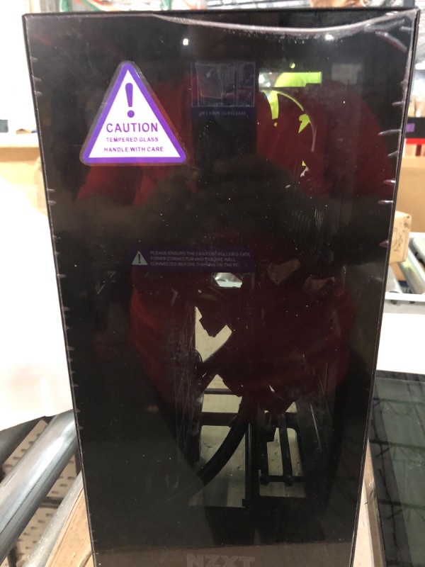 Photo 3 of NZXT H1 Version 2 - CS-H11BB-US - Small Form-Factor ITX Case - Dual Chamber Airflow - Tinted Tempered Glass Front Panel ?19.5 x 11 x 11 inches

