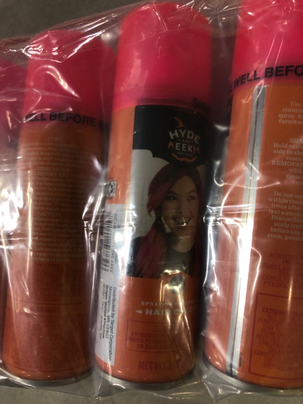 Photo 2 of 3oz Spray-on Temporary Halloween Hair Color Spray PINK - Hyde & EEK! Boutique 
7 UNITS