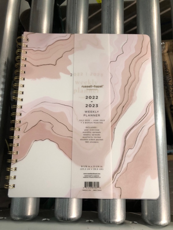 Photo 2 of 2022-23 Academic Planner Weekly Spiral Frosted Blush - russell+hazel 