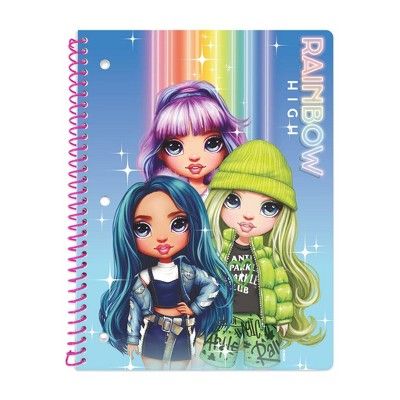 Photo 1 of Wide Ruled 1 Subject Spiral Notebook Rainbow High 3 - Innovative Designs (Pack of 5)