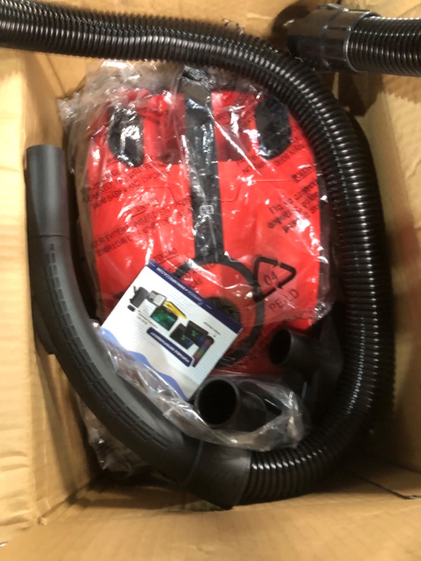 Photo 2 of **SEE NOTES**
Impecca Lightweight Bagged Canister Vacuum Cleaner - W/Powerful 1000W Motor, 2L Dust Capacity, Includes 6 Cleaning Tools + 3 Bags - Red