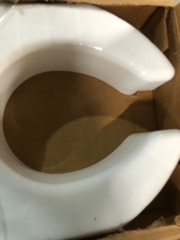 Photo 1 of Ableware Basic Open Front Elevated Toilet Seat, White