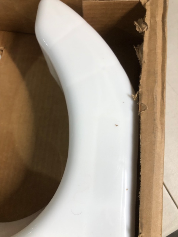 Photo 1 of Ableware Basic Open Front Elevated Toilet Seat, White