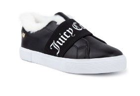 Photo 1 of Juicy Couture Choppy Women's Faux-Fur Sneakers, Size: 7, Black