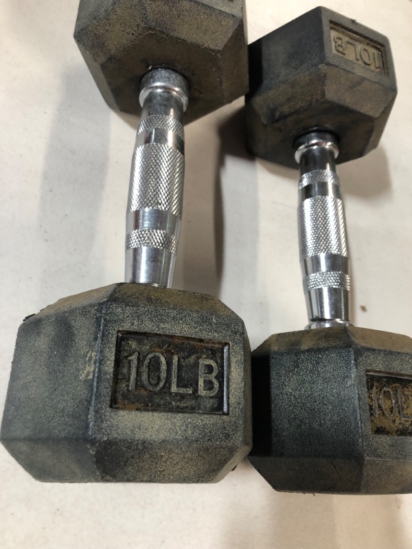 Photo 1 of 10 lb. dumbbells