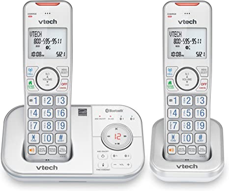 Photo 1 of VTech Bluetooth 2 Handset Cordless Phone for Home with Answering Machine