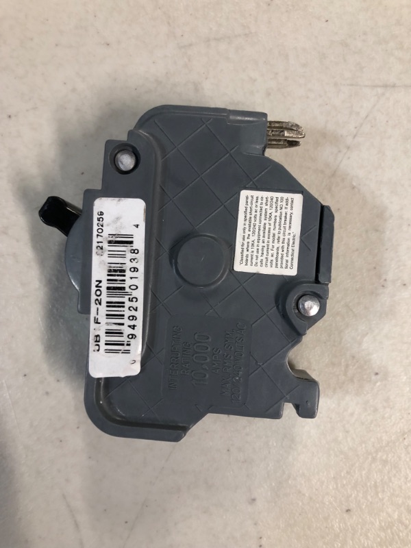 Photo 1 of UBIF20N- Federal Pacific Electric Stab-Lok NA120 Replacement. One Pole 20 Amp Thick Series by Connecticut Electric