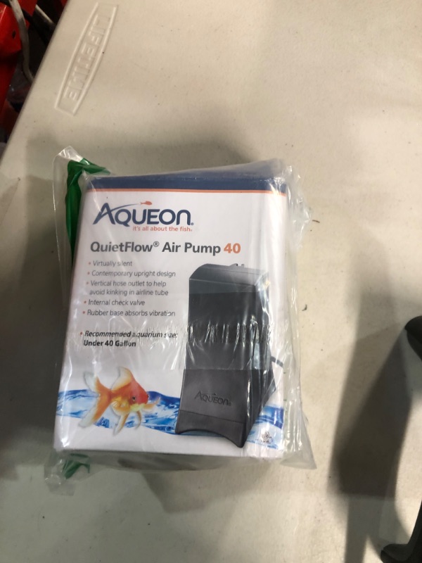 Photo 2 of *SEE NOTES*
Aqueon QuietFlow Air Pump Black 40