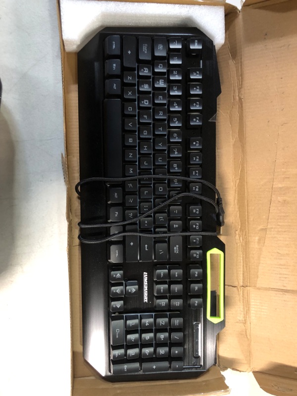 Photo 1 of Lumsburry RGB LED Backlit Gaming Keyboard with Anti-ghosting, Light up Keys Multimedia Control
