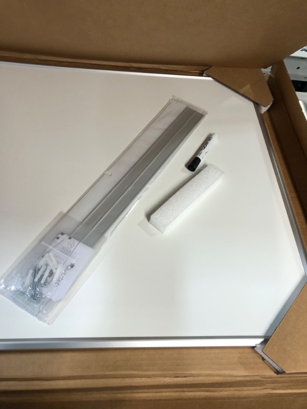 Photo 3 of Quartet Whiteboard, Non Magnetic White Board, 50" x 28" Dry Erase Board, Total Erase Silhouette